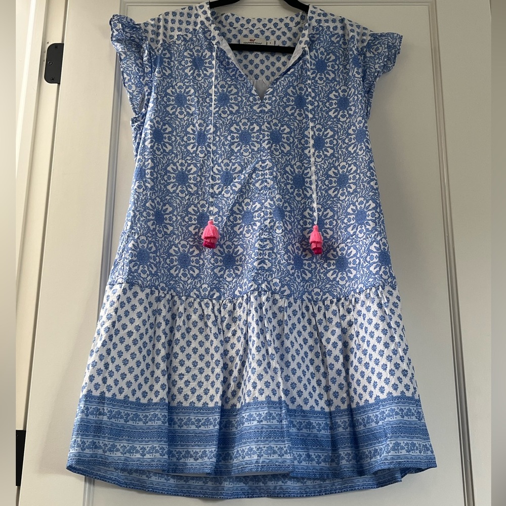 Vineyard Vines Women’s blue print dress